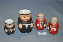 Goebel West German Monk Jugs and Salt & Pepper Pots