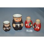 Goebel West German Monk Jugs and Salt & Pepper Pots