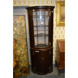 Early Georgian Quarter Round Corner Display Cabinet