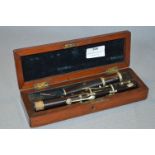 Mahogany Cased Piccolo Flute Stamped Metzeler