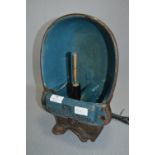 Enameled Cast Iron Feeder Trough Upcycled Electric Lamp