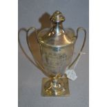 Hallmarked Silver Lidded Trophy - Birmingham 1911, Approx 362g