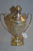 Hallmarked Silver Lidded Trophy - Birmingham 1911, Approx 362g