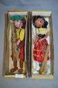 Two Pelham Puppets; Gipsy and Cowgirl