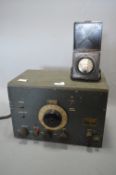 British Military Radio Receiver Type:R1224A with Bakelite Voltmeter