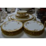 Minton James Green & Nephew Gilt Decorated Dinnerware (21 Pieces)