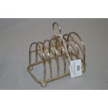 Hallmarked Silver Toast Rack - Sheffield 1921, Approx 117g