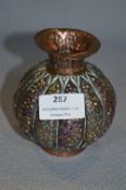 Chinese Enameled Copper Vase