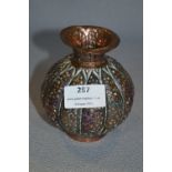 Chinese Enameled Copper Vase