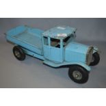 Triang Tinplate Blue Tipper Truck