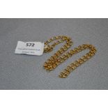 9ct Gold Chain Necklace - Approx 16.7g