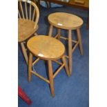 Pair of Beech Stools