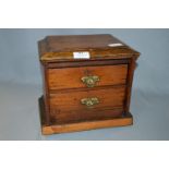 Mahogany Two Drawer Trinket Chest