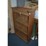 Oak Floor Standing Four Height Bookshelf