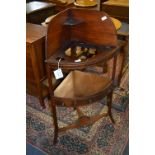 Georgian Mahogany Corner Wash Stand