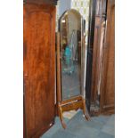 Oak Framed Cheval Dressing Mirror