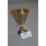 Small Silver Jewish Beaker - London 1927, Approx 24.8g