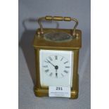 Small Brass Carriage Clock