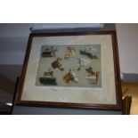 Framed Horse Racing Print - Pride of Scotland with Signatures