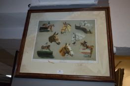 Framed Horse Racing Print - Pride of Scotland with Signatures