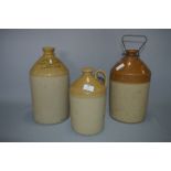 Three Stoneware Pottery Jugs - Cambridge Wine Merchant and Albion Brewery