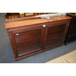 Mahogany Cased Two Door Floor Standing Collectors Display Cabinet