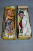 Two Pelham Puppets; Tyrolean Boy and Girl