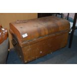 Small Tin Travel Trunk