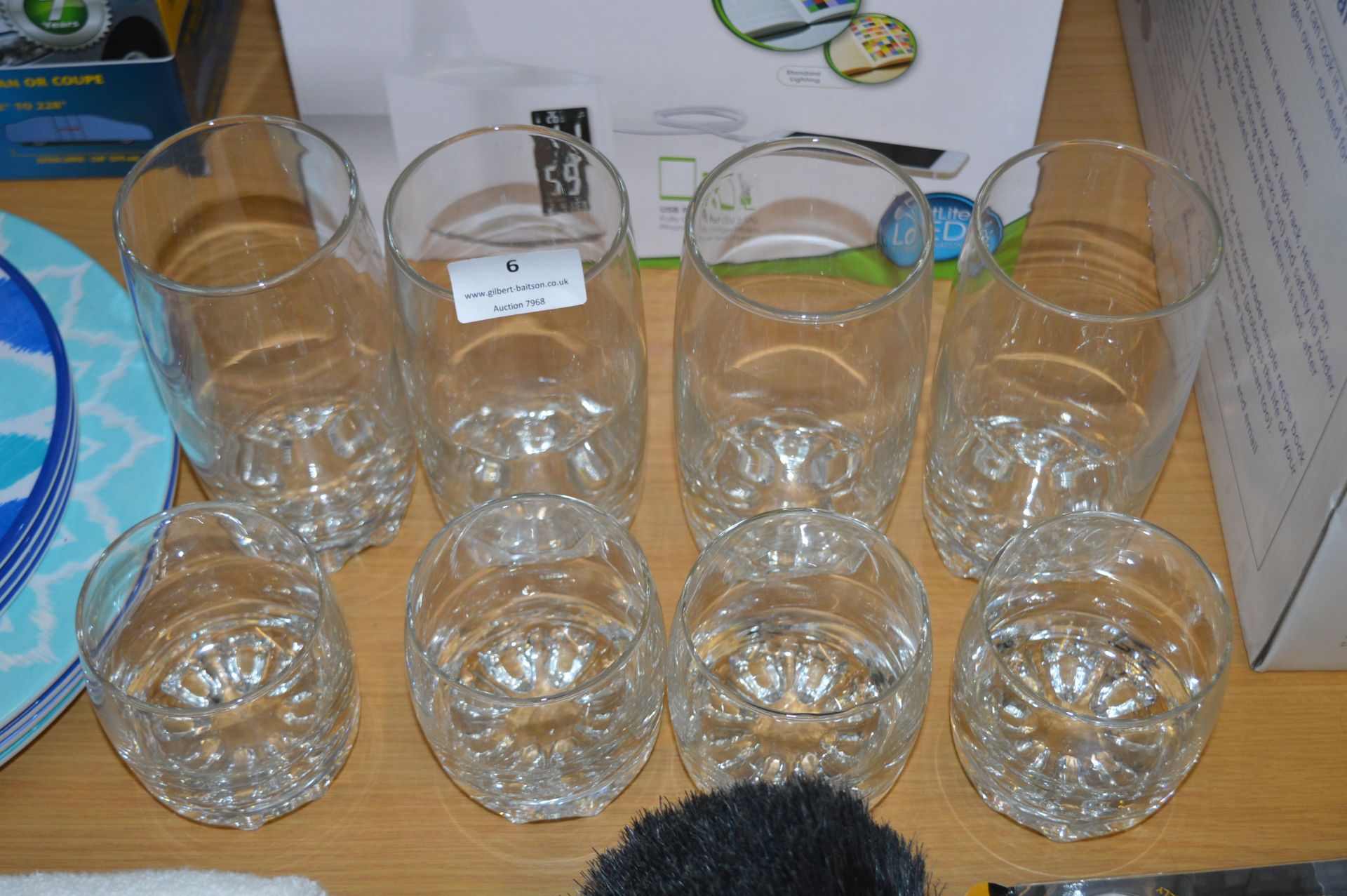 *Glass Tumbler 8 Piece Set