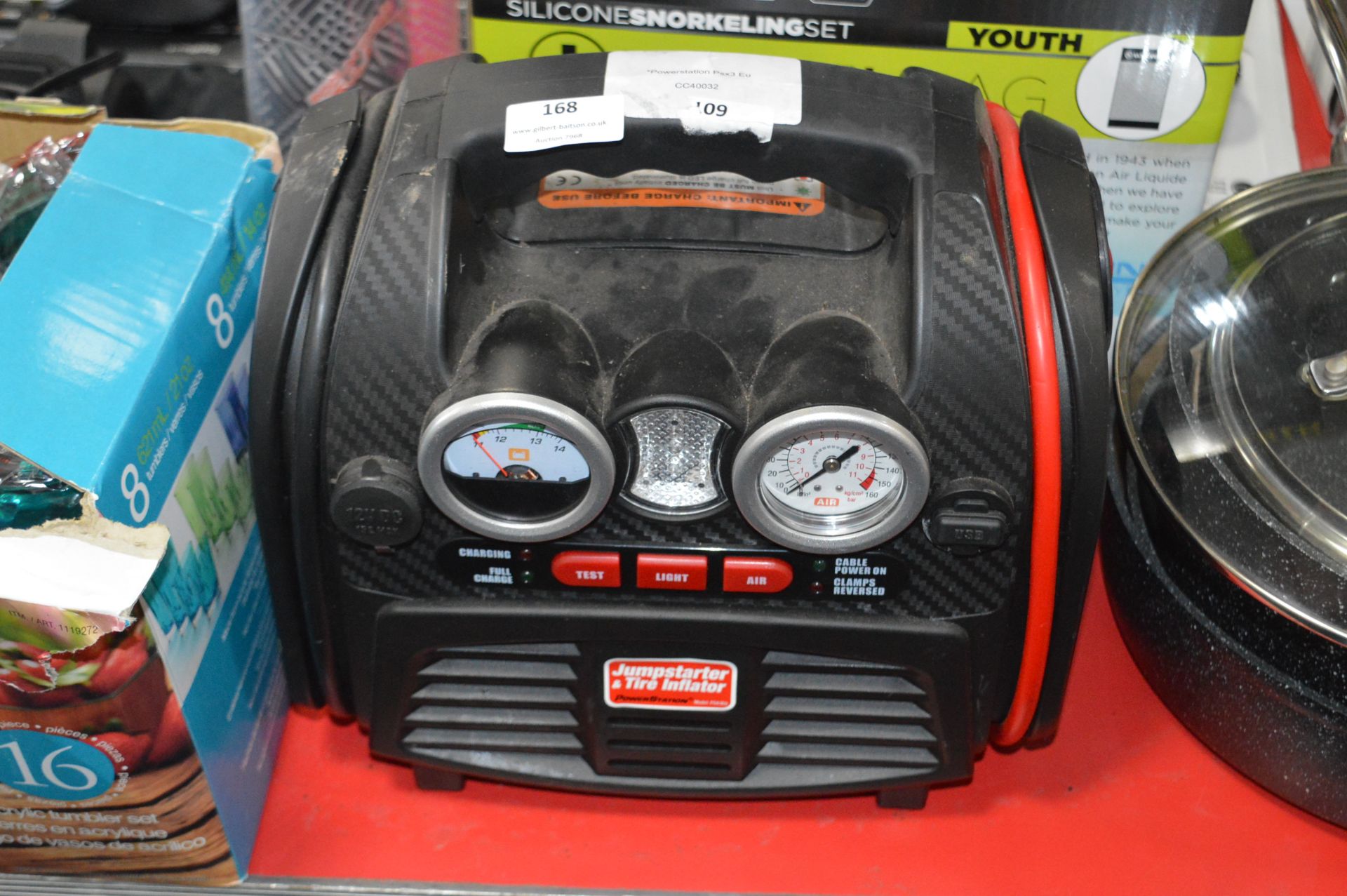 *Powerstation PSX3EU Jump Starter/Tyre Inflator