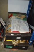 Two Boxes of Books - Technical Drawing, Metalwork