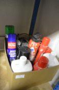 Small Box of Car Cleaning Products