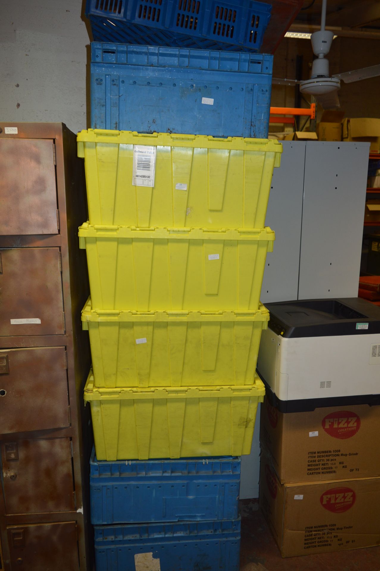 *Quantity of Plastic Storage Boxes and Crates