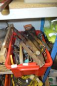 Box Containing Various Hand Tools