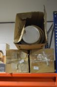 Three Boxes Containing Rolls of Wall Covering