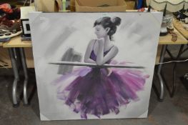 Large Canvas Painting - Ballerina