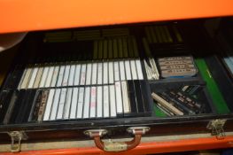 Large Wooden Case of BBC Games Tapes