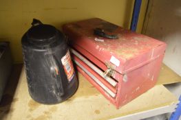 Red Toolbox and a Oil Can