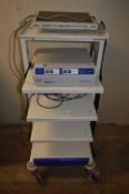 *CTL Medical System Stack Trolley with MS Medisoft Monitor and Zeiss MediLive Advanced Digital