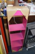 Pink Metal Shelf Unit