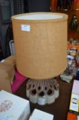 Studio Pottery Table Lamp with Shade