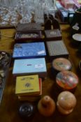 Selection of trinket Boxes and Tins