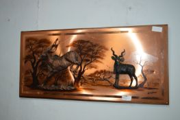 Copper Embossed Picture - African Ibex