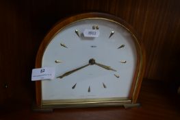 Smiths Walnut Cased Eight Day Mantel Clock