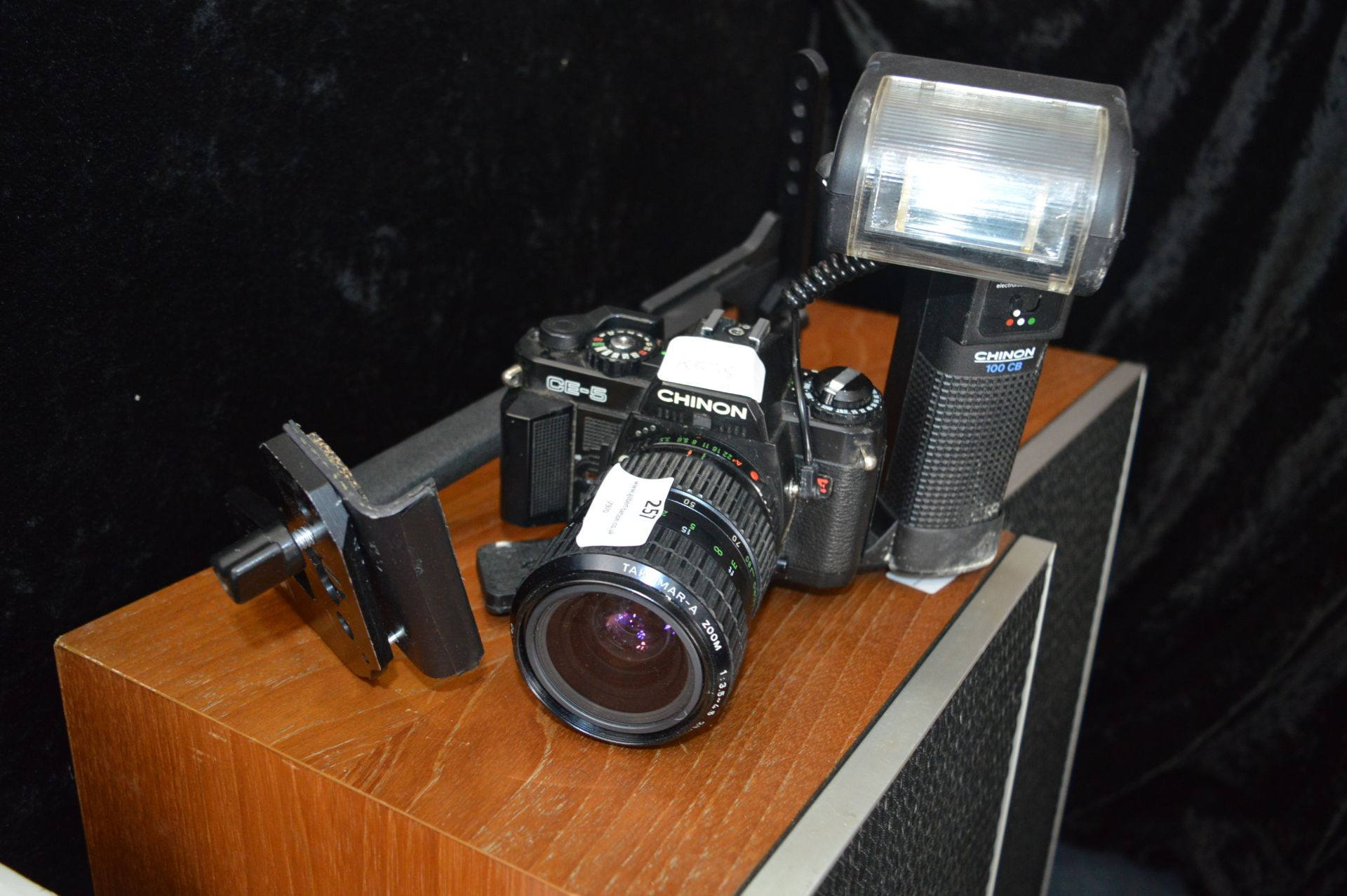 Chinon CE/5 SLR Camera with Flash Unit