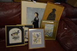 Selection of Framed Print Including Her Majesty Qu