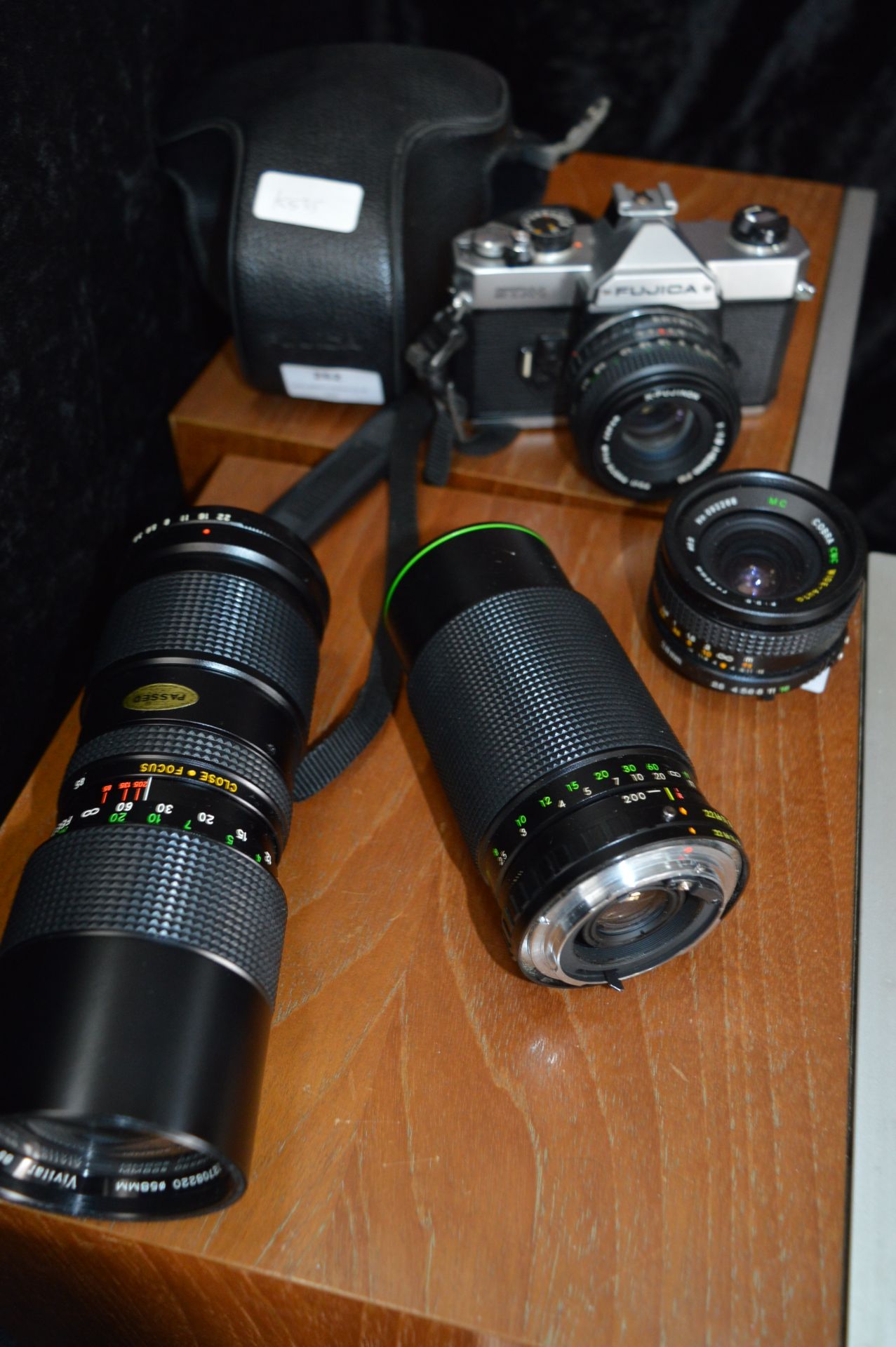 Fujica STX1 Camera with Vivitar 85-205mm Lens and