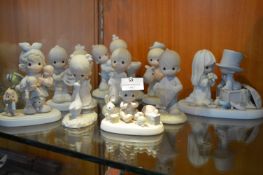 Collection of Nine Precious Moments Figurines
