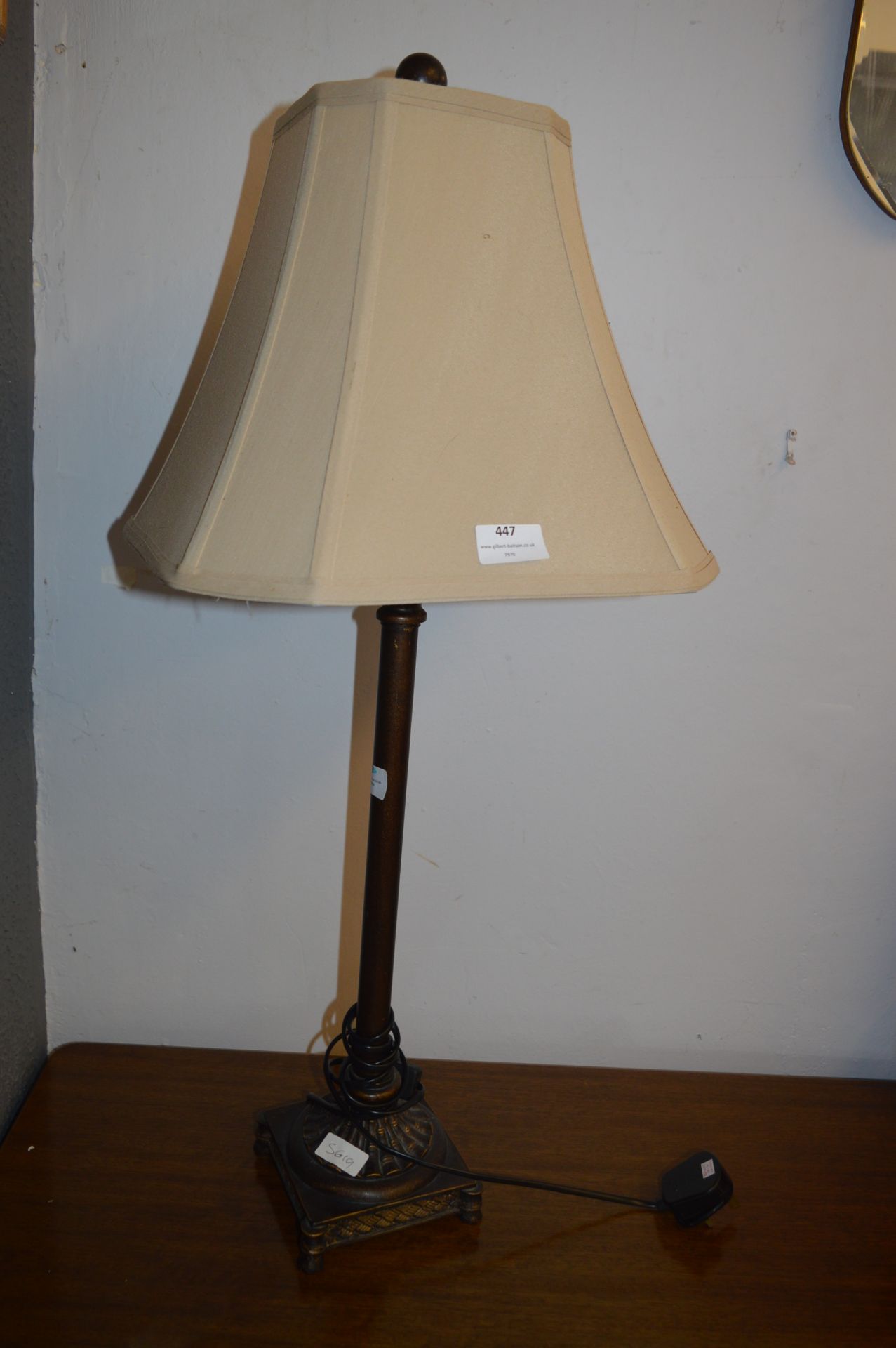 Bronze Effect Table Lamp with Shade