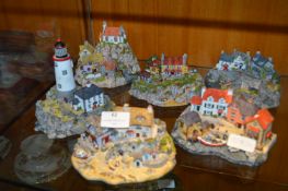 Collection of Six Lilliput Lane Seaside House